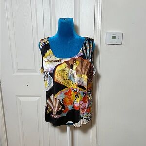 CITRON Santa Monica Silk Sleeveless Top  Women’s Medium